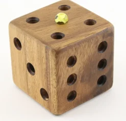 Magic Dice Cube - Wooden Brain Teaser Puzzle