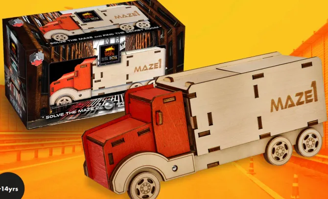 Maze 1 Truck Secret ESCAPE Puzzle Box