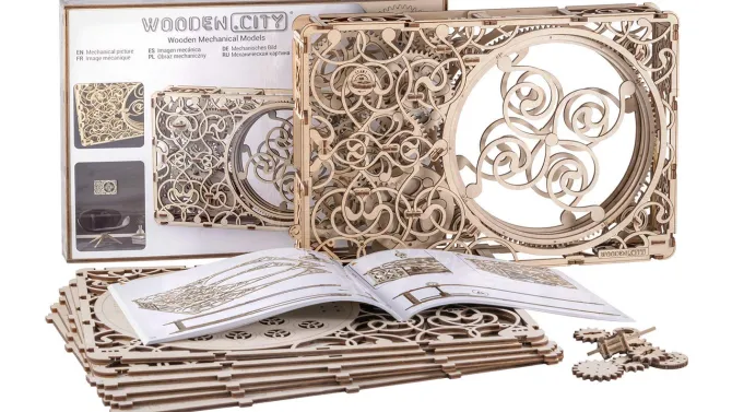Mechanical Picture - 3D Mechanical, Engineering Self-Assembled Puzzle