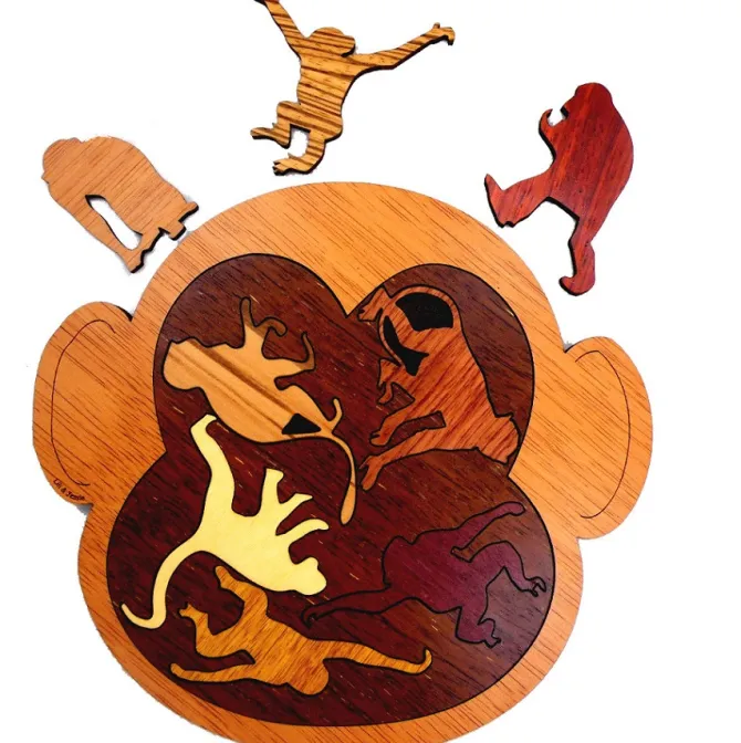 Monkey Theater (Affentheater) - Packing Problem Wooden Puzzle