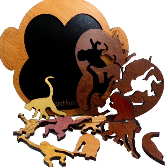 Monkey Theater (Affentheater) - Packing Problem Wooden Puzzle