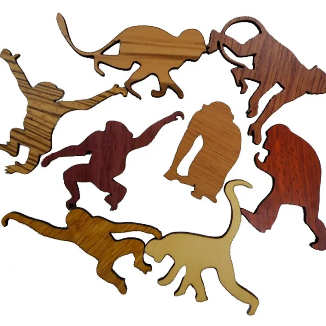 Monkey Theater (Affentheater) - Packing Problem Wooden Puzzle