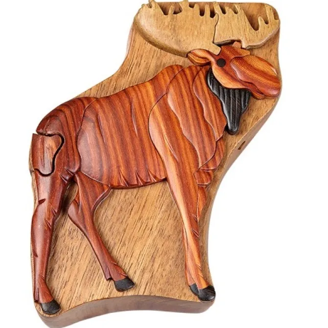 Moose - Secret Wooden Puzzle Box