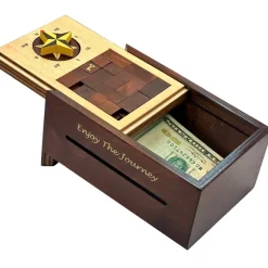 Navigation Enigma Puzzle Box - Money Gift Giving IQ Secret Box