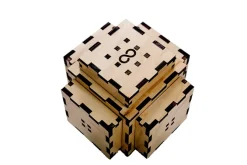 Nova Large 15 Steps Wooden Puzzle Box IQ Logic 3D Puzzle