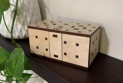 Orion 24 Steps Wooden Puzzle Box IQ Logic 3D Puzzle