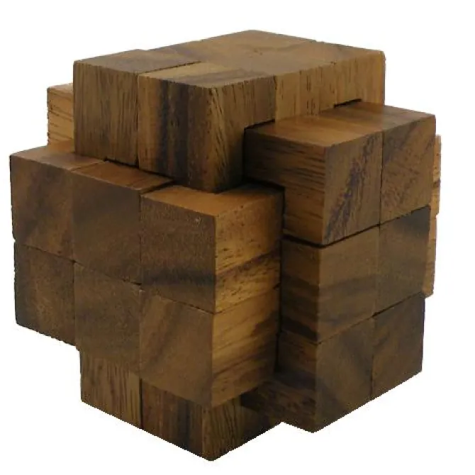 18 Pieces Burr - Wooden Puzzle Brain Teaser