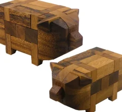 Pig Kumiki - 3D Brain Teaser Wooden Puzzle