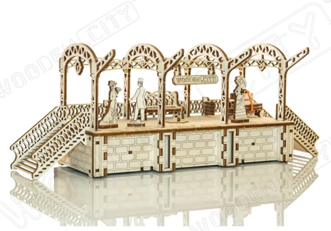 Railway Station - 3D Mechanical, Engineering Self-Assembled Puzzle