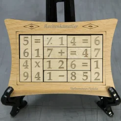 Rechenkunstler - Math Brainteaser Wooden Puzzle