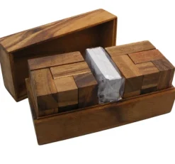 Soma Cube Double With Playing Cards Wooden Puzzle