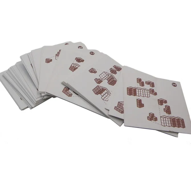 Soma Cube Double With Playing Cards Wooden Puzzle