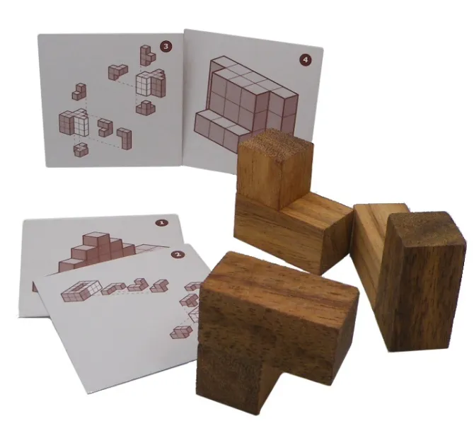 Soma Cube Puzzle 50 Playing Card Challenges
