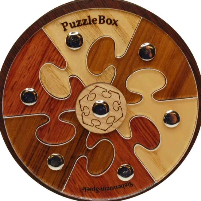 Spiele Puzzle Box 03 - Wooden Secret Box Brainteaser Puzzle