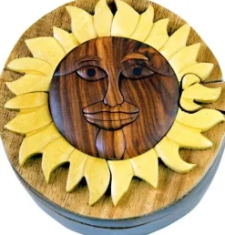 Sun - Secret Wooden Puzzle Box