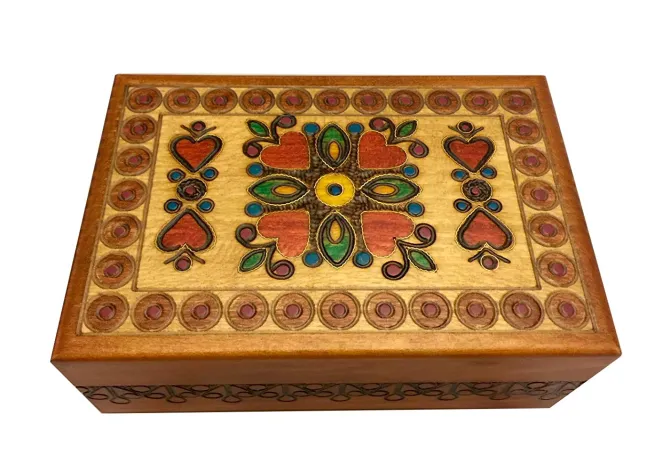 Surrounded By Love Secret Wooden Puzzle Box