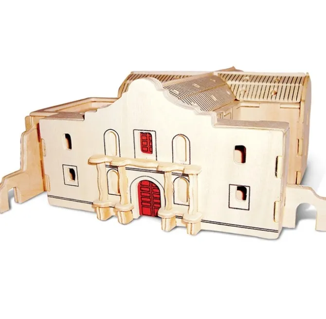 The Alamo- 3D Jigsaw Woodcraft Kit Wooden Puzzle