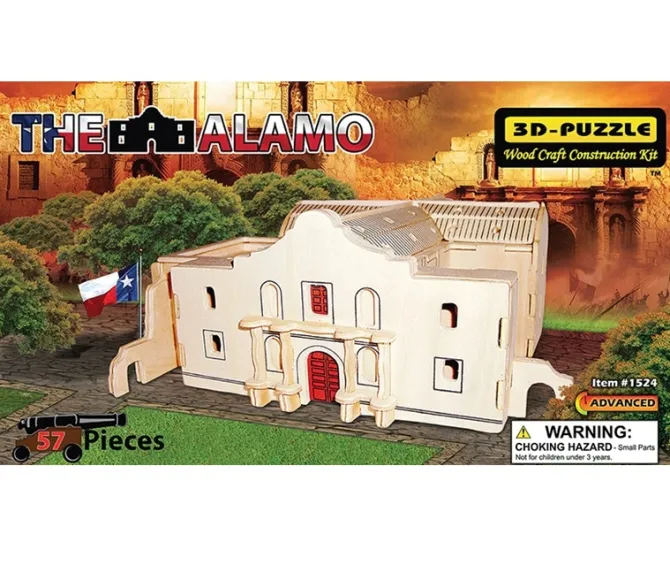 The Alamo- 3D Jigsaw Woodcraft Kit Wooden Puzzle