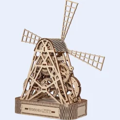 The Mill - 3D Mechanical, Engineering Self-Assembled Puzzle