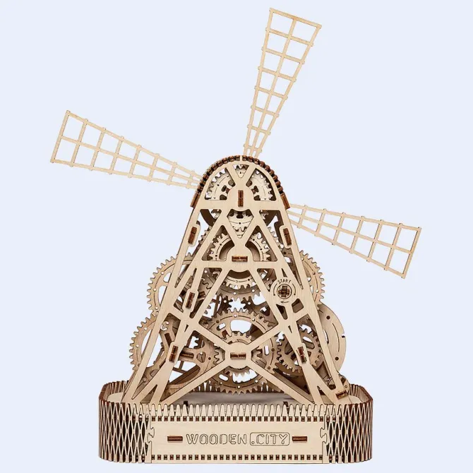 The Mill - 3D Mechanical, Engineering Self-Assembled Puzzle