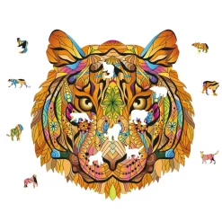 Tiger Rainbow Wooden Jigsaw Shape Puzzle 138 pieces