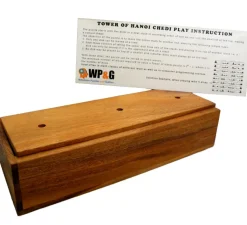 Tower of Hanoi Chedi - Wooden Brain Teaser Puzzle