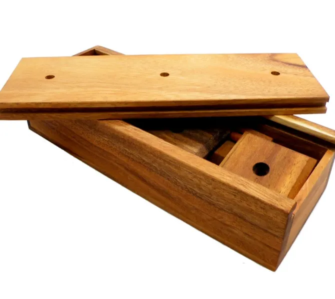 Tower of Hanoi Chedi - Wooden Brain Teaser Puzzle
