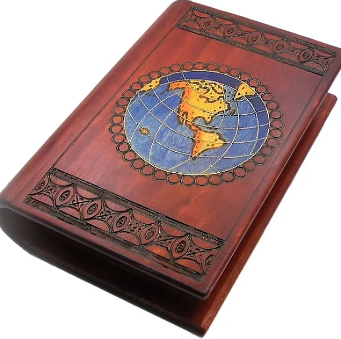 World Travel Book - Secret Wooden Puzzle Box